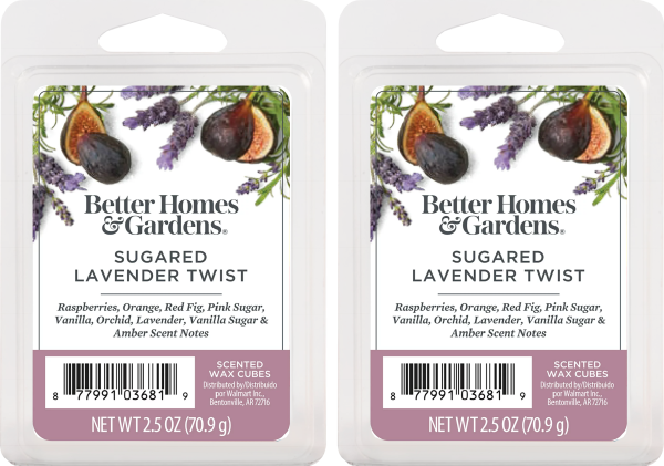 2 Pk Cube Lavender Wax Melts Candle Warmer Scented Fragrance 2.5oz